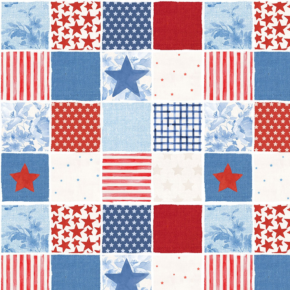 AMERICA IN PATCHWORK パッチワーク生地 Clothworks Fabrics Americana Beth Grove Patchwork Red White Blue